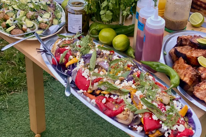 buffet en extérieur